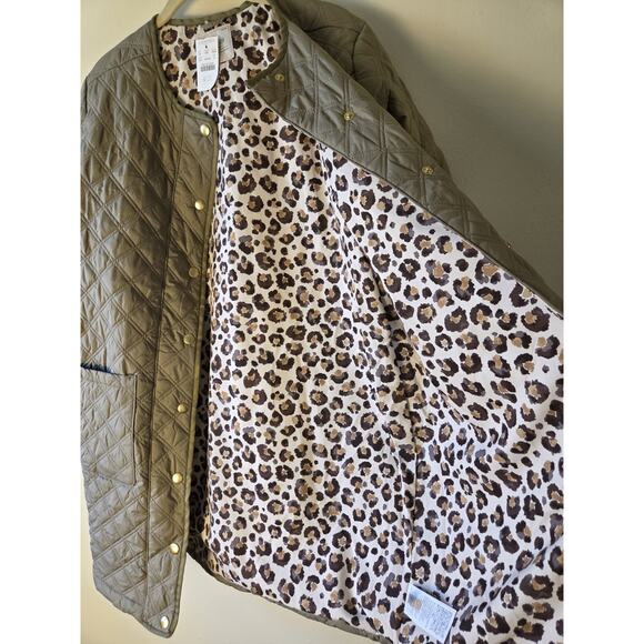 J. Crew Crewcuts Girls Lightweight Quilted Jacket Sz XL NWT Sage Green - Picture 6 of 12